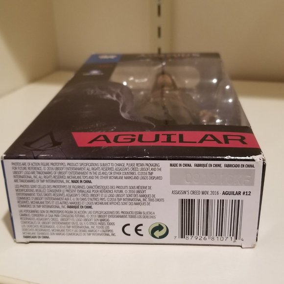 Assassin's Creed Movie AGUILAR 7" Figure McFarlane Color Tops Blue Wave #12-New - Picture 5 of 8